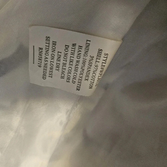 Notations Cotton Button Down Blazer Lined - Women Plus (2X) - Picture 6 of 6